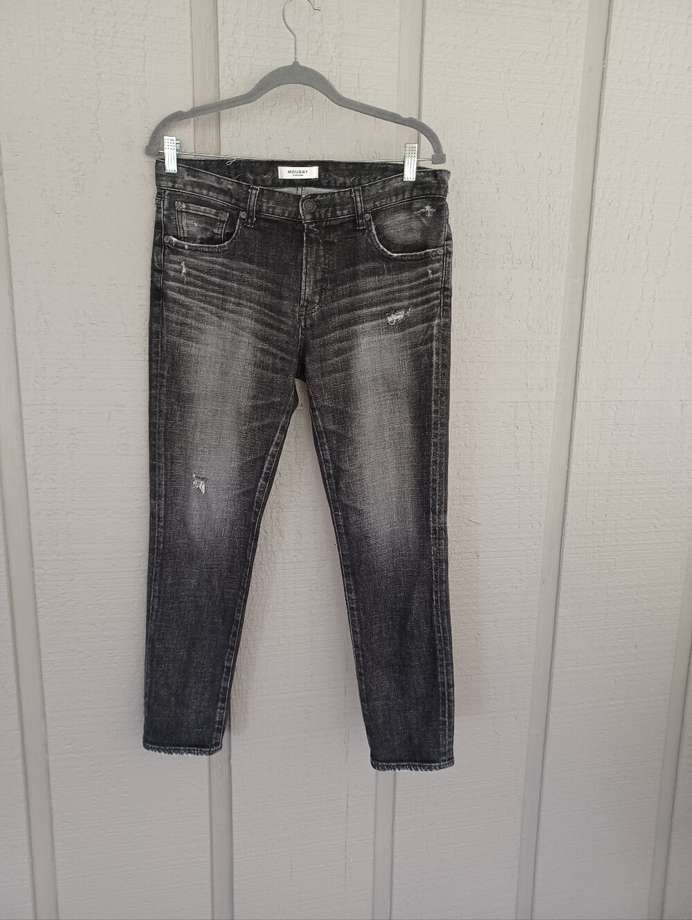 Moussy Vintage Mid Rise Skinny Jeans Size 29 Women Cotton Blend Distressed